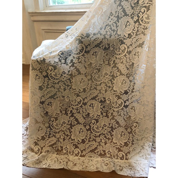 Nobrand Accents Vintage Lace Window Curtain Panel 6 Wide X 60 Long